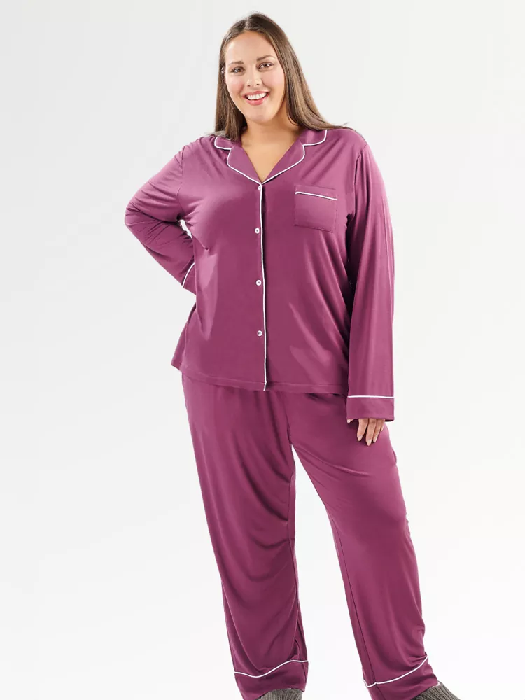 Personalised plus size pj set women’s plus size jammies