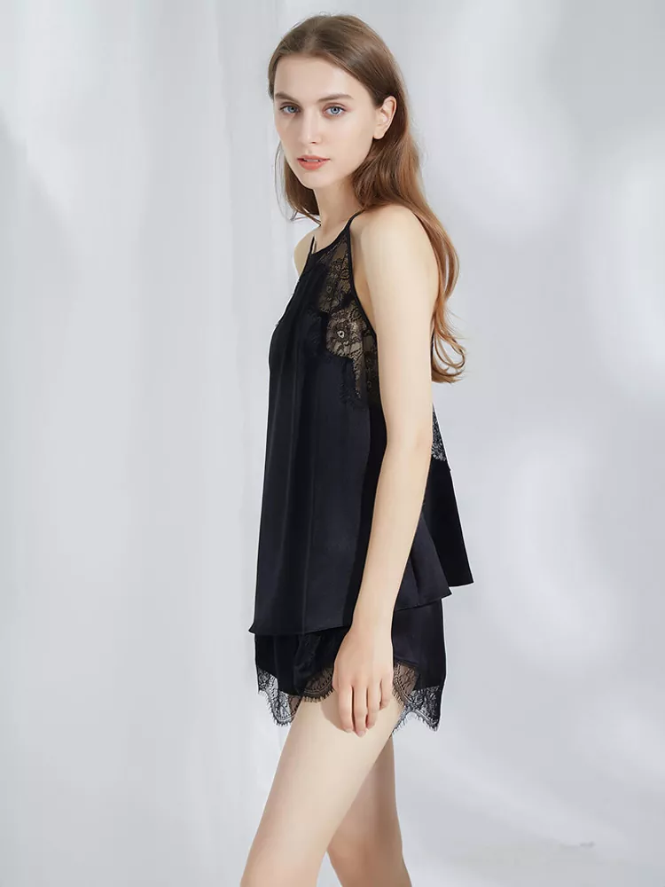 silk-camisole-and-shorts-set