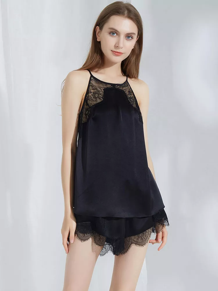 silk-camisole-and-shorts-set