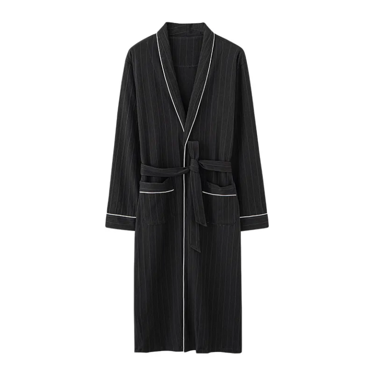 CHINEE-100-Cotton-Bathrobes-for-Men-and-Ladies-Quick-Dry-Luxury-Hotel-Spa-Robe-with-Embroidered-Technique-for-Home-Use