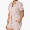 CHINEE 100% Cotton Fleece Women's Short Sleeve T Shirt Shorts Set Autumn Streetwear Two Piece Mesh Embroidered Lace OEM