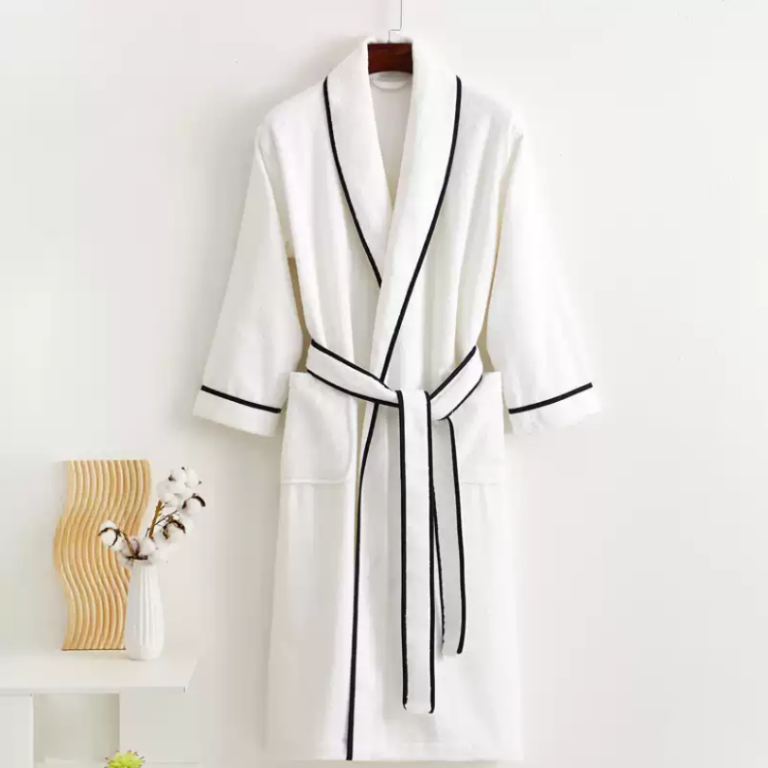 CHINEE-100-Cotton-White-Thick-Terry-Bathrobe-Women-Sleepwear-Spa-Beauty-Hotel-Luxury-Bath-Robes-Embroidered-Logo