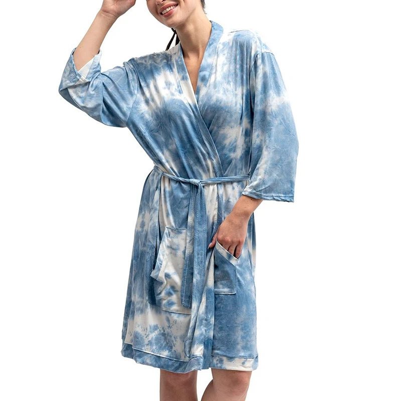 CHINEE 100% Long Staple Cotton Terry Cloth Bathrobe