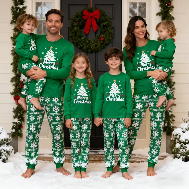 CHINEE-100-Organic-Cotton-Christmas-Kids-Pajamas-Eco-Friendly-Childrens-Christmas-Pajamas-Sustainable-Organic-Christmas-Pajamas
