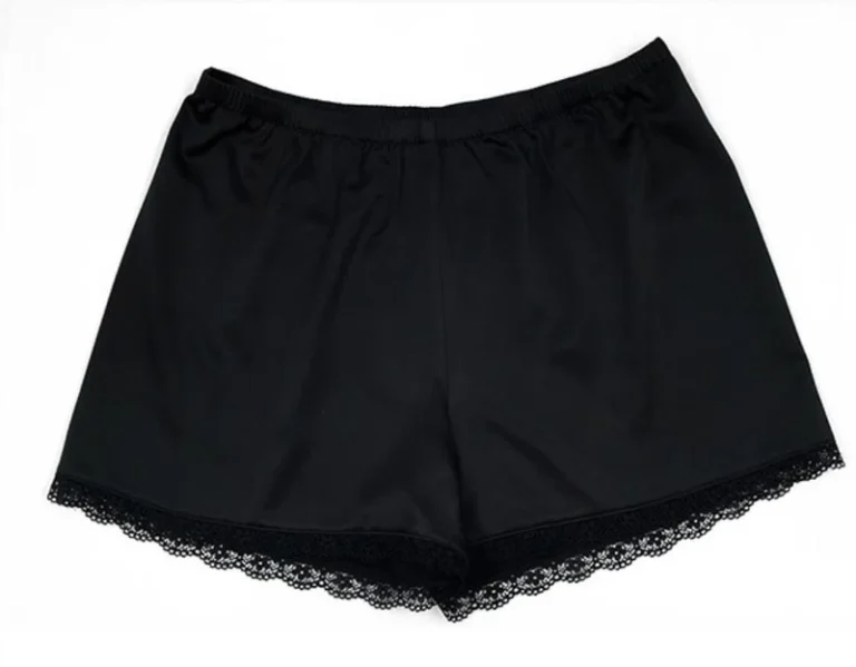 CHINEE 100% Pure Silk Women's Lace Shorts Safety Leggings Pajama Bottoms for Summer Ladies Sleepwear