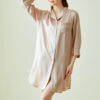 CHINEE 19momme Multicolor Silk Sleeping Nightgown Shirt Dress