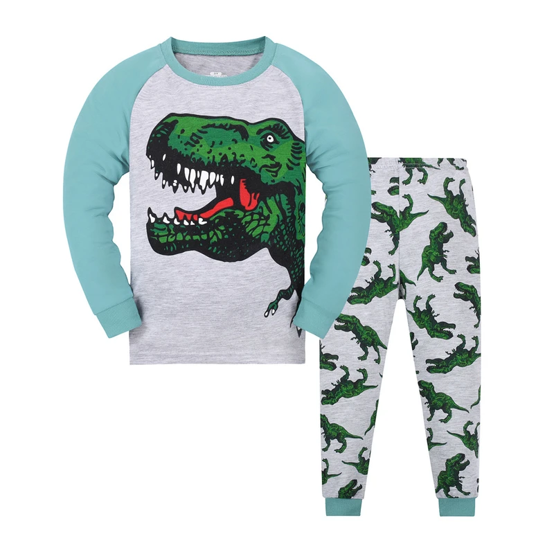 CHINEE 2 Piece Cotton Toddler Baby Long Sleeve Top and Pants Kids Sleepwear Children Pajama Sets