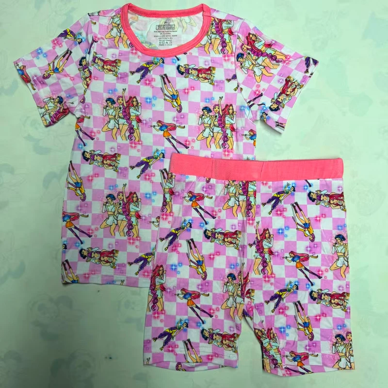 CHINEE 220gsm Custom Print Denim Lovely Children Infant Toddler Bamboo Pajamas Newborn Baby Sleeper Clothing RTS