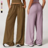 CHINEE 30" Womens Yoga Sweatpants Wide Leg High Waisted Lounge Pajamas Pants Comfy Workout Loose Pants with Pockets