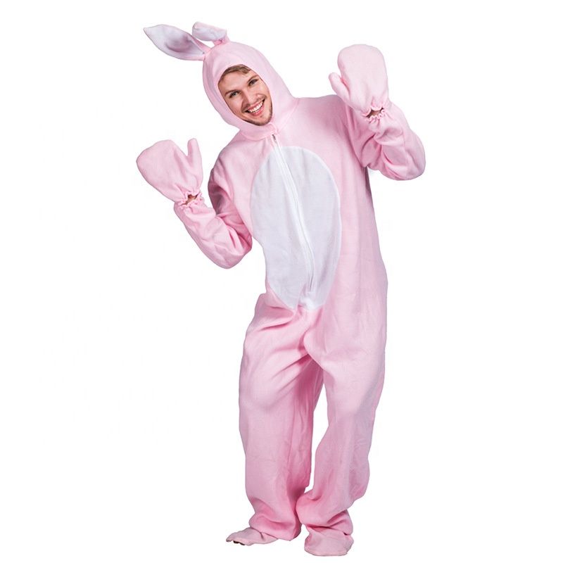 CHINEE Adult Animal Costume for Halloween Women Men Fleece Onesie Novelty One Piece Pajama Sleepwear Party Cosplay
