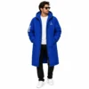 CHINEE Adult Men Swim Parka Long Waterproof Changing Coat Warm Fleece Hooded Robe Customizable All Season Pool Training Beach Surfing