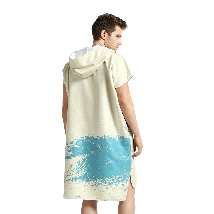 CHINEE Adult Quick Dry Absorbent Beach Microfiber Changing Surf Robe Hood