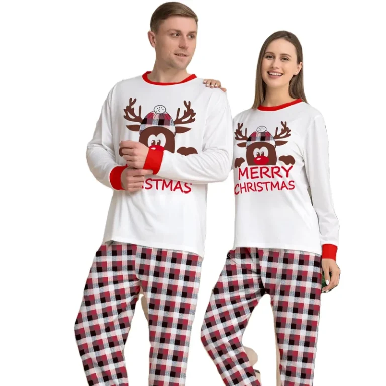 CHINEE-Adults-and-Kids-Xmas-Sleepwear-Set-Family-Christmas-PJs-with-Matching-Jammies-Holiday-Sleepwear-for-Girls-and-Kids