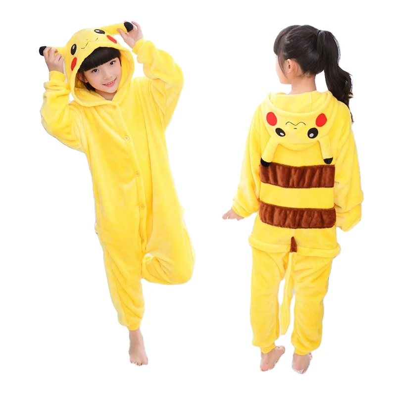 CHINEE Animal Onesie Flannel Fleece Pajamas Homesuit Lovely Footie Pajamas Women 100% Polyester Adults Winter Jumpsuits Knitted Hooded