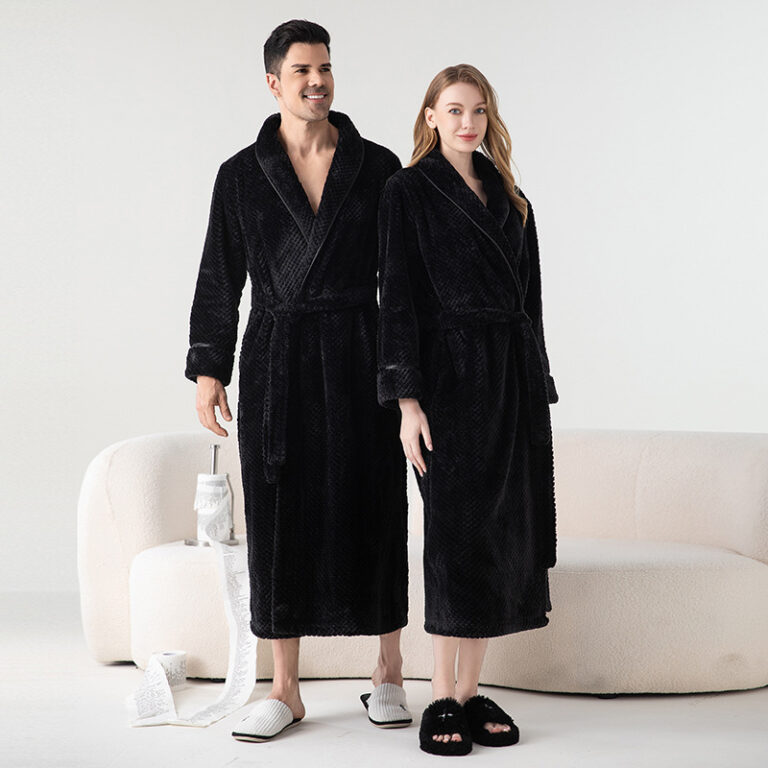 CHINEE-Autumn-Winter-Luxury-FLANNEL-Bathrobe-for-Couples-Elegant-Classic-Casual-Style-Soft-Smooth-Velvet-Fleece-Fabric-Homewear