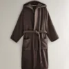 CHINEE BODHANA Personalized Classic Spa Bathrobe Hooded Women 100 Cotton Soft Custom Logo Spa Robe Hotel Bathrobe