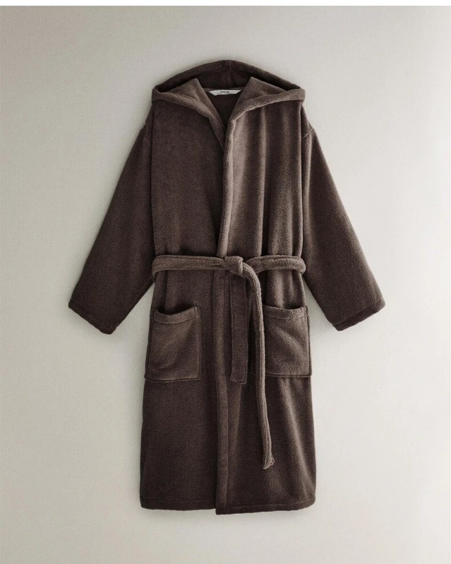 CHINEE BODHANA Personalized Classic Spa Bathrobe Hooded Women 100 Cotton Soft Custom Logo Spa Robe Hotel Bathrobe
