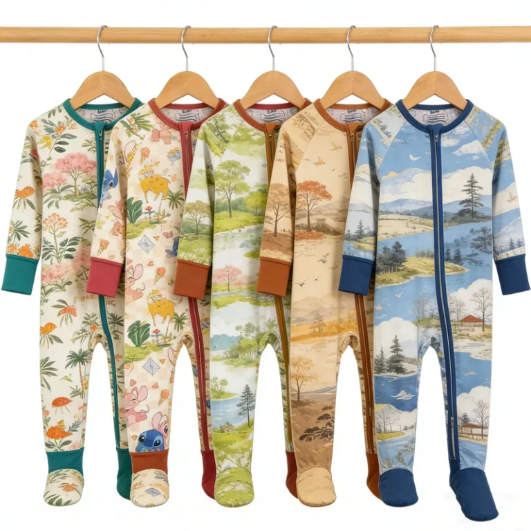 CHINEE-Baby-Boutique-Zippy-Romper-Kids-Sleepwear-Night-Collection-ODM-Manufacturer-Direct-Fast-Delivery-Custom-Pajama-Set