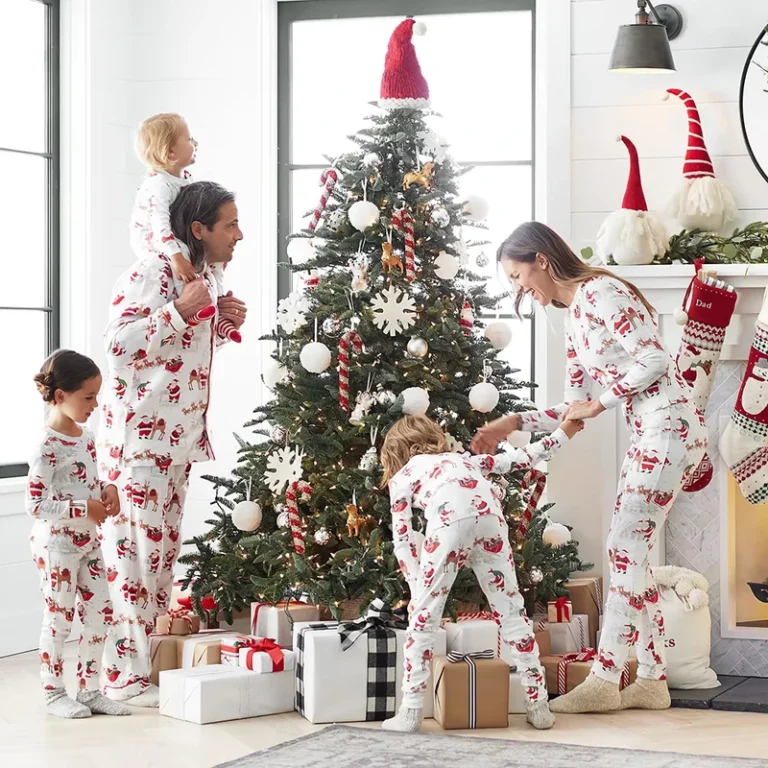 CHINEE-Baby-Boys-Christmas-Family-Matching-Pajamas-Organic-Cotton-Infant-Toddler-Sleepwear-Lounge-Set-Kids-Jammies