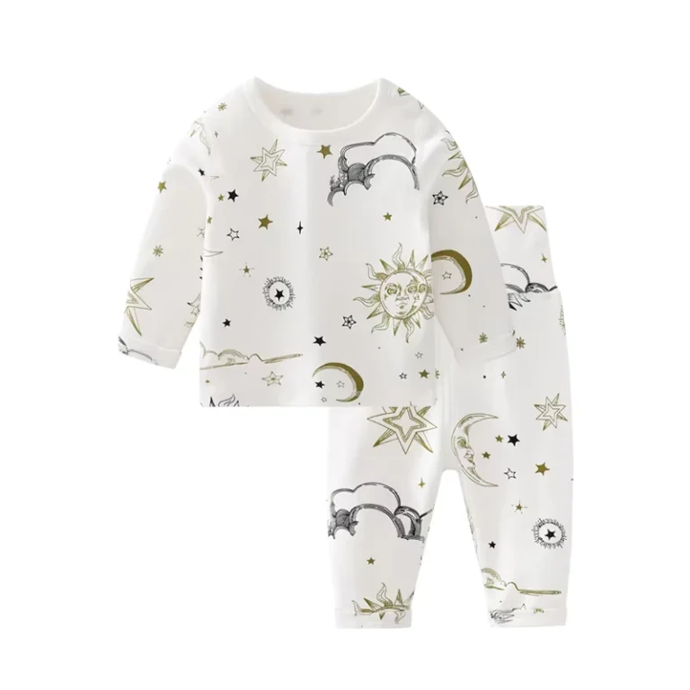 CHINEE-Baby-Clothes-Sets-Long-Sleeves-Unisex-Baby-Bamboo-Kids-Pajama-2-Pcs-Set