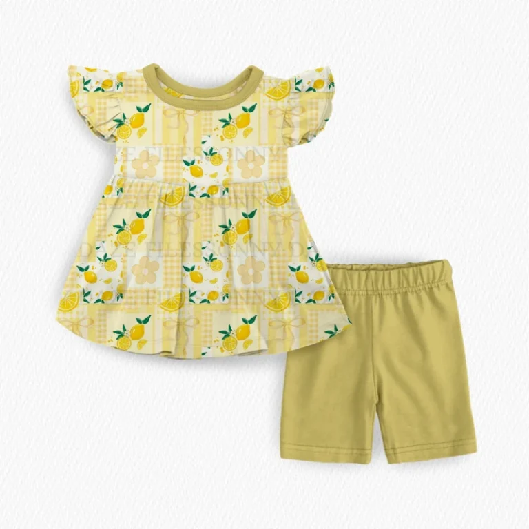 CHINEE-Baby-Girls-Bamboo-Pajama-Set-Custom-Your-Own-Print-Logo-Flutter-Short-Sleeve-2-Pcs-Children-Pajamas-Outfit-Sets