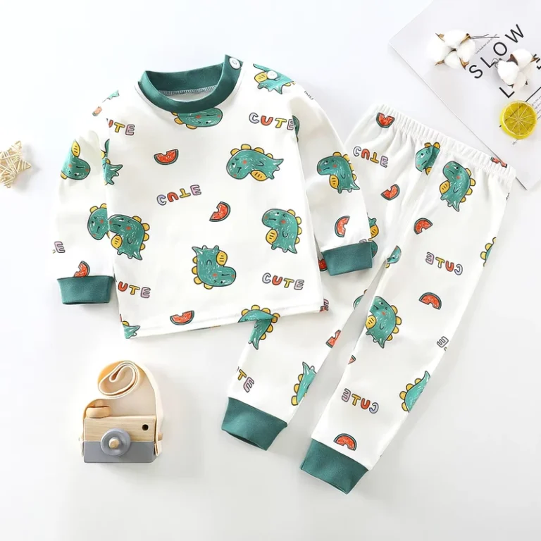 CHINEE-Baby-Girls-Boys-Pajamas-Soft-Cotton-Toddler-Sleepwear-Pajamas-Long-Sleeve-Baby-Outfits-Cartoon-TopsPants-2Pcs-Set-1