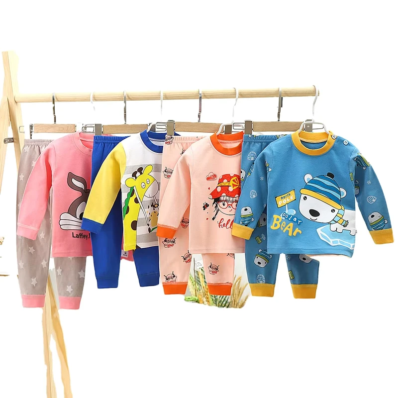 CHINEE Baby Kid Pajamas Print Spring Pure Cotton Breathable