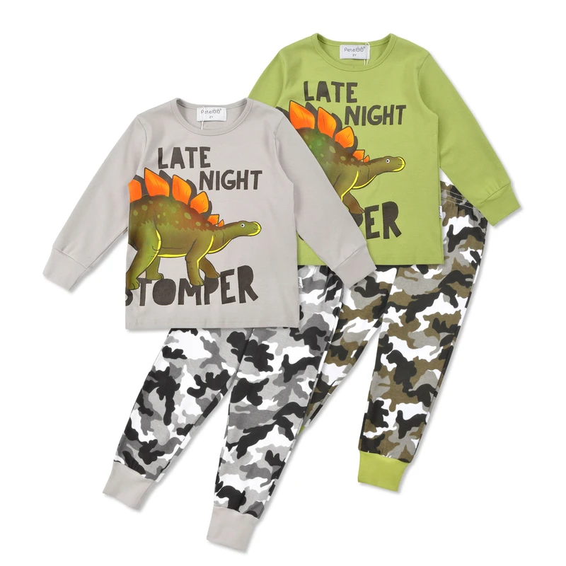 CHINEE Baby Kids Pajamas Set Boys Girls Soft Cotton Cute Kids Toddler Sleepwear Sleeping Suit