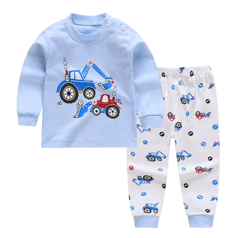 CHINEE Baby Pajama Set Cotton Children Boy Girls Sleepwear Pajamas Girls Sleepwear Baby Children Kids Cotton Pajama Set Kids