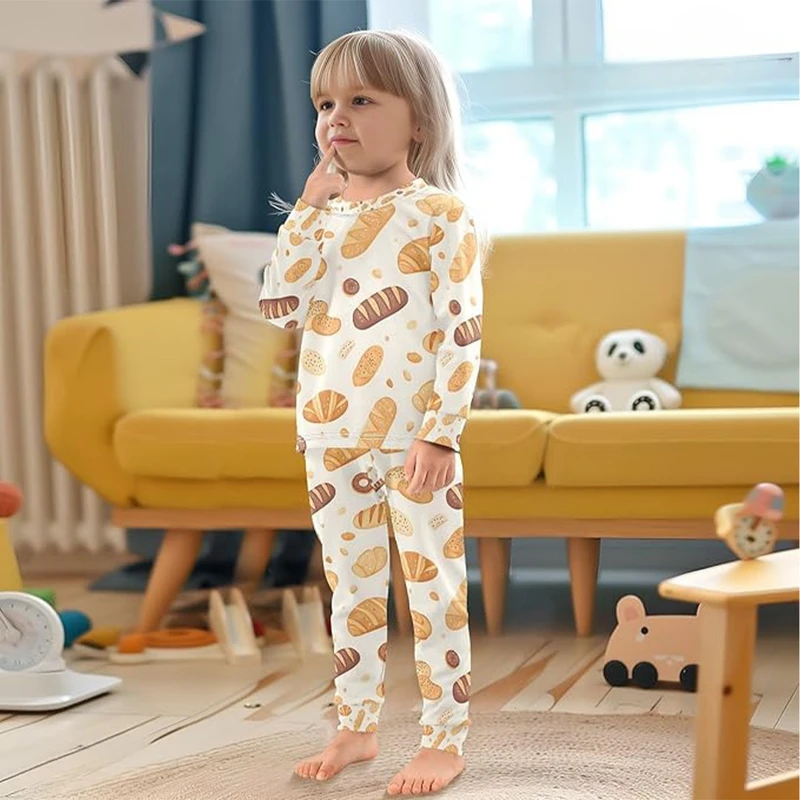 CHINEE Baby Pajamas Set Unisex Printed 100% Cotton Quick Dry Casual Soft Breathable Anti Bacterial Sleepwear for Newborns and Toddlers
