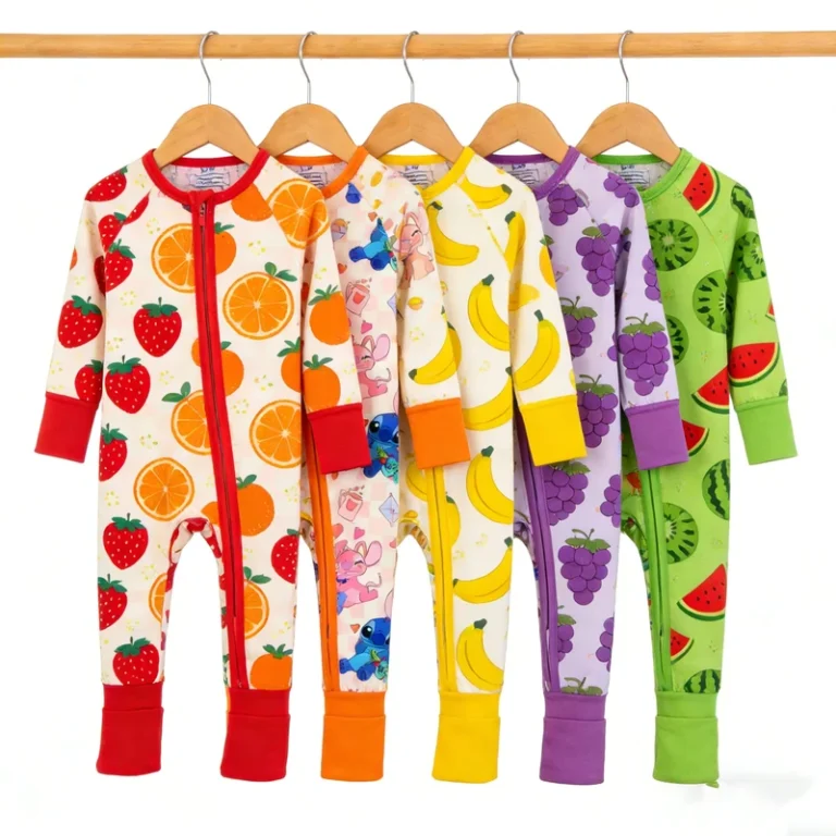 CHINEE-Baby-Zippy-Romper-Kids-Sleepwear-Collection-ODM-Manufacturer-Direct-Fast-Delivery-Custom-Pajama-Night-Set