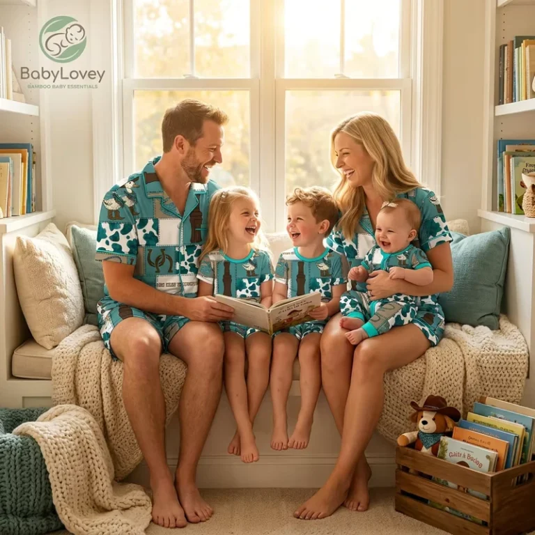 CHINEE-Babylovey-Affordable-Bamboo-Family-Loungewear-Set-Custom-Prints-Pajamas-for-Family-Matching-Style