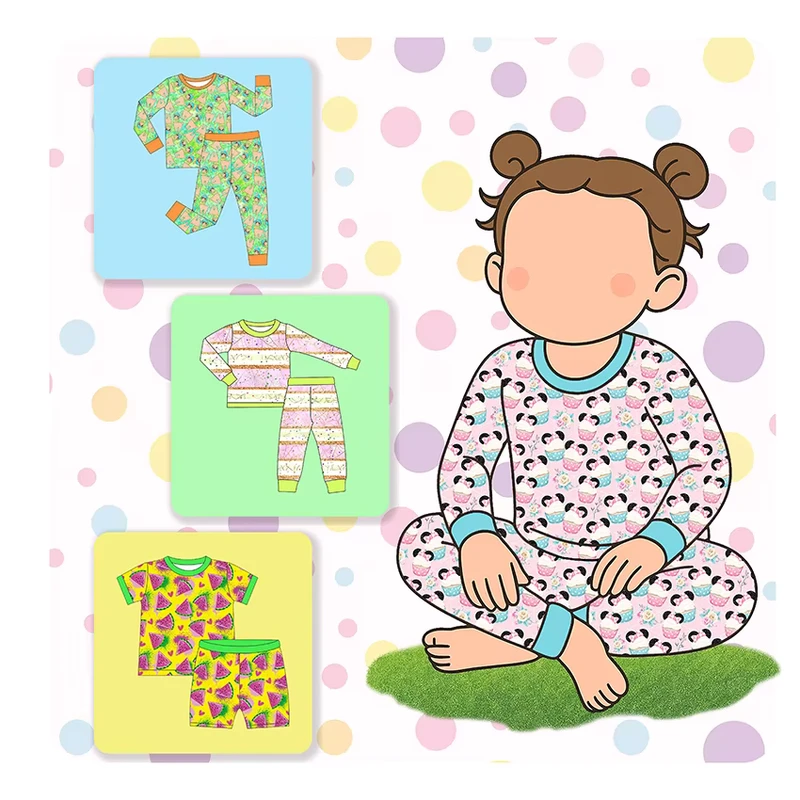 CHINEE Bamboo Custom Pajamas for Baby and Toddler Soft Bamboo Baby Clothes and Rompers Comfortable Sleepwear for Children