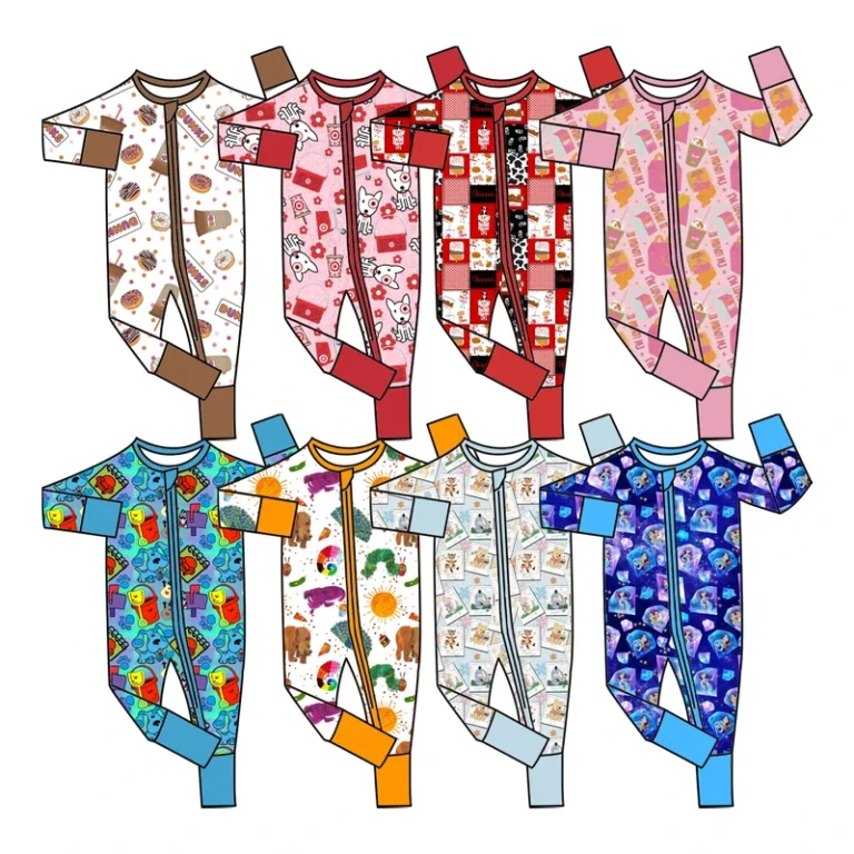CHINEE-Bamboo-Kids-Pajamas-Soft-and-Comfortable-Toddler-Sleepwear-Footie-Pajamas-and-Baby-Sleep-Sets-for-Boys-and-Girl-2