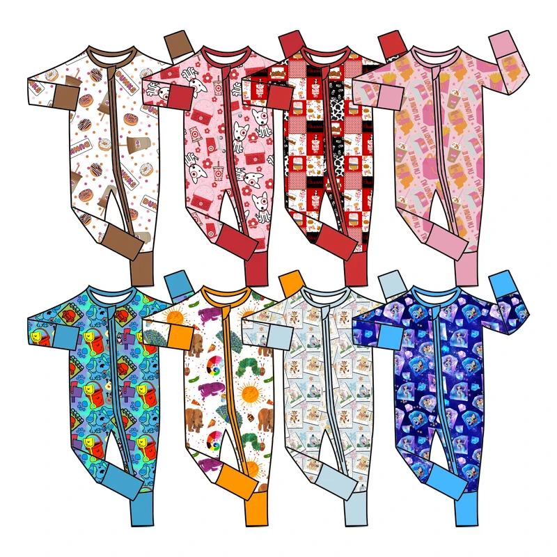 CHINEE Bamboo Kids Pajamas Soft and Comfortable Toddler Sleepwear Footie Pajamas and Baby Sleep Sets for Boys and Girl