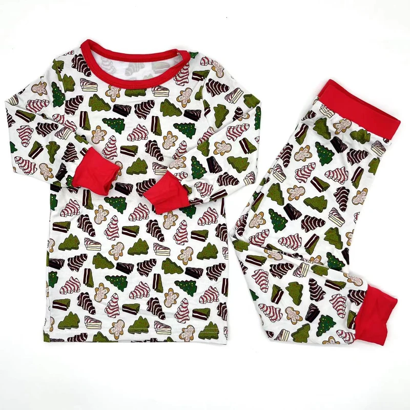 CHINEE Bamboo Pajamas Kids 2pcs Toddler Pajamas Set Breathable Long Sleeves and Baby Sleepwear Newborn Baby Clothes for Kids