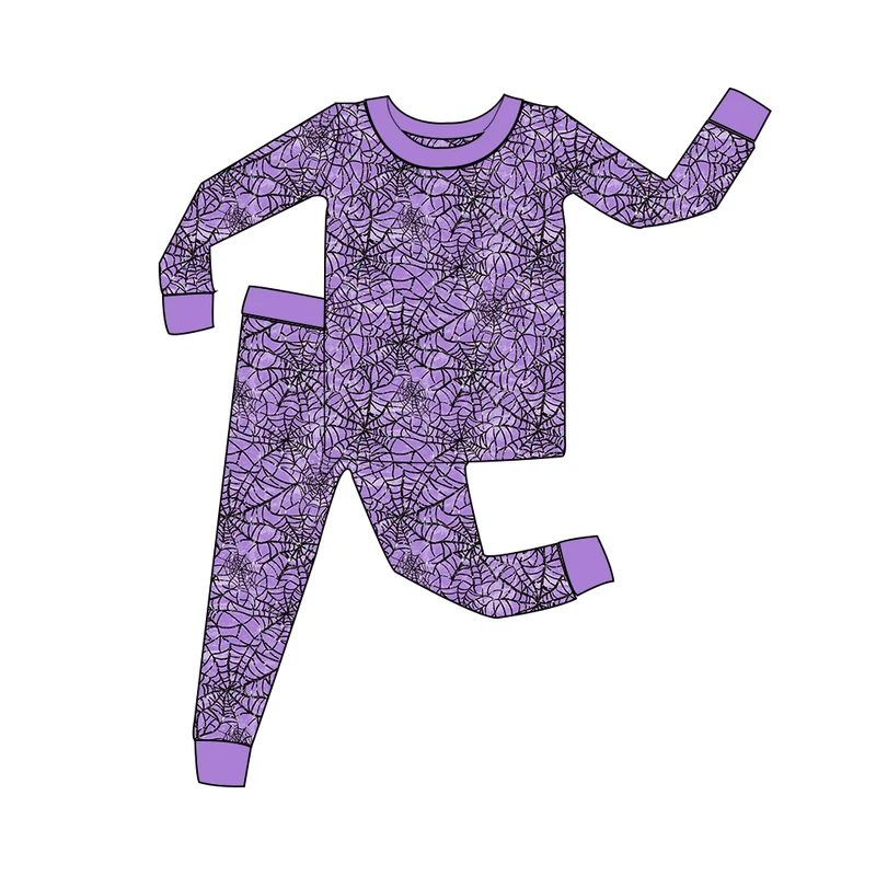CHINEE Bamboo Toddler Pajamas Halloween 2 Piece Set Kids Clothes Set Customize Baby Girl Sleep Wear Set