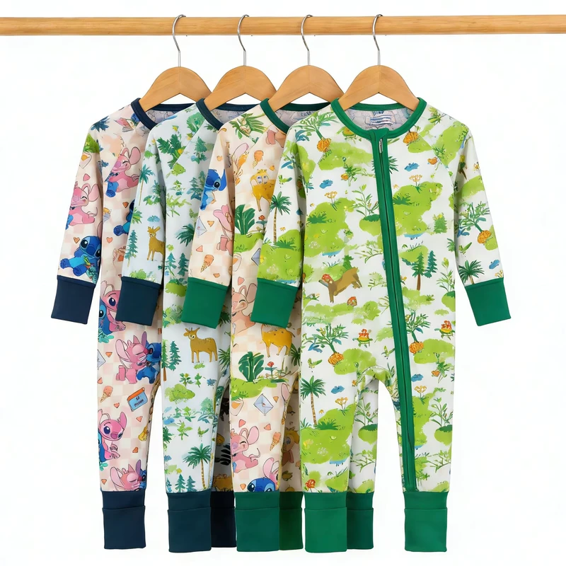 CHINEE Bamboo Zippy Romper Kids Premium Sleepwear Collection Baby Pajama Night Set ODM Manufacturer Direct Custom
