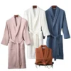 CHINEE Bath robe For Women Waffle Knit Plain Dyed Terry Bathrobe Soft Custom Logo Luxury Bath robes SPA robe