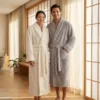 CHINEE Bathrobe Custom Logo Coral Fleece Luxury Winter Long Thickened OEM ODM Personalized Warm Morning Gown For Hotel Spa Brands