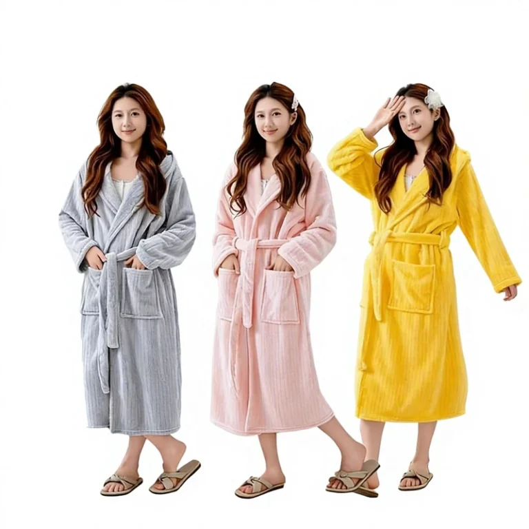 CHINEE-Bathrobe-Nightgown-Wearing-Bath-Towel-Hooded-Soft-Thickened-Quick-drying-Absorbent-Autumn-Winter-Men-Women-Adult-Bathing