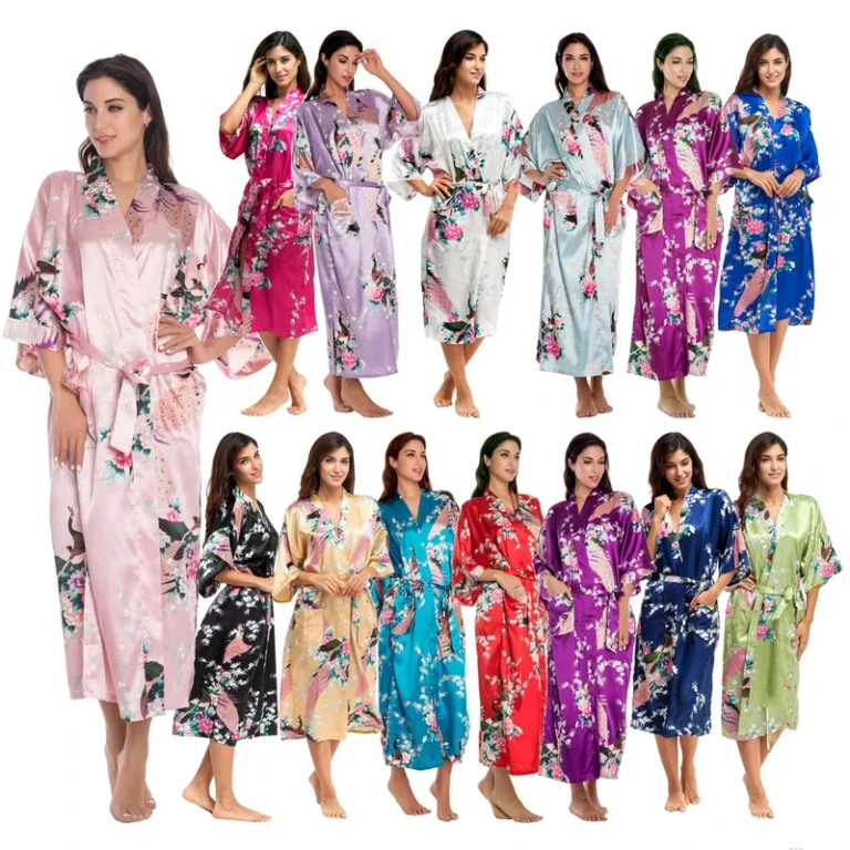 CHINEE-Beautiful-Print-Nighty-Dress-Adult-Nightwear-Silk-Satin-Nightgown-Pajamas