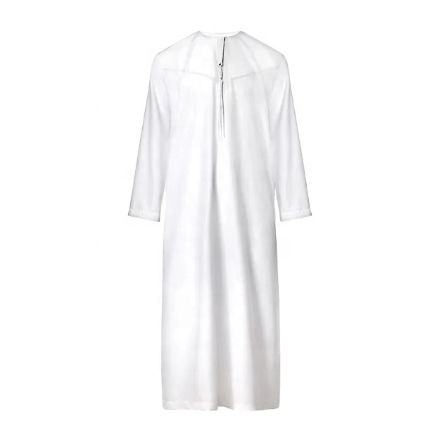 CHINEE Belief Middle East Oman Robe Men Polyester Qatar Round Neck Arabian Thobe Arab Men's Robe