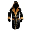 CHINEE Best Quality Custom Design Comfortable Breathable Satin Silk Robe Boxing Hood Robe Adult Costume Boxing Robe