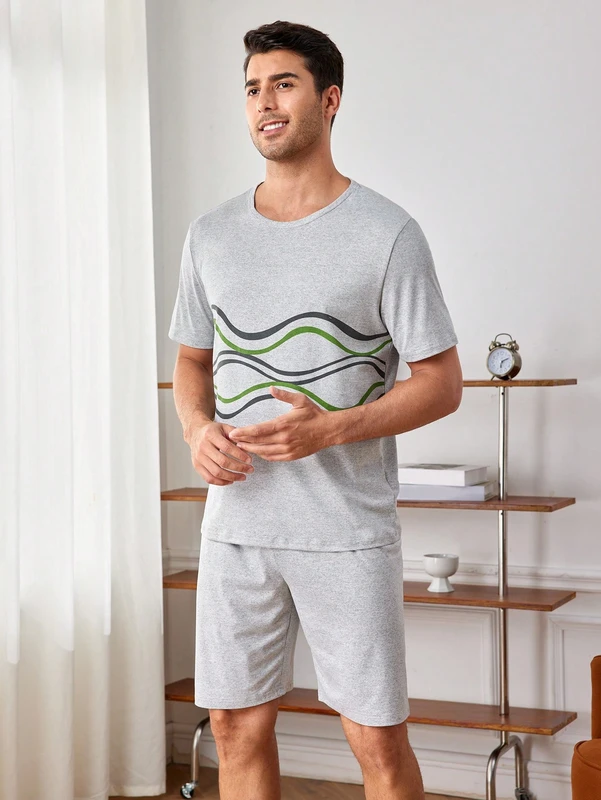 CHINEE Best Quality Men's Breathable Custom Lightweight Premium Luxury Pajama Sleepwear
