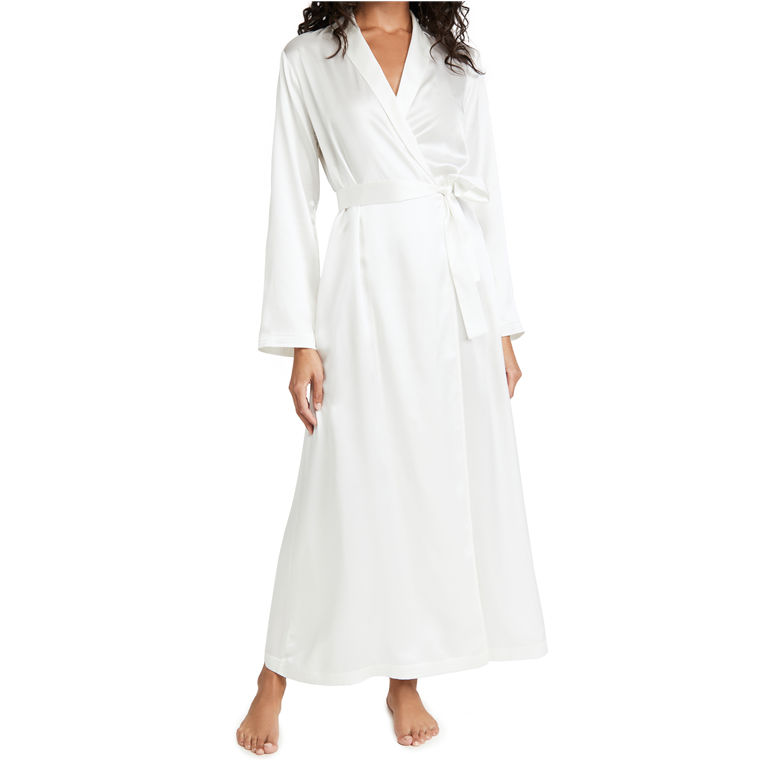 CHINEE Bridal Kimono Robe with Belt Soft Lounge Wear for Spa Wedding or Home