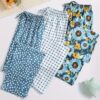 CHINEE Casual Home Wear Women Pants Packs Milk Wire Milk Silk Cool Sleep Bottom Soft Trousers Lady Pajamas Home Wear
