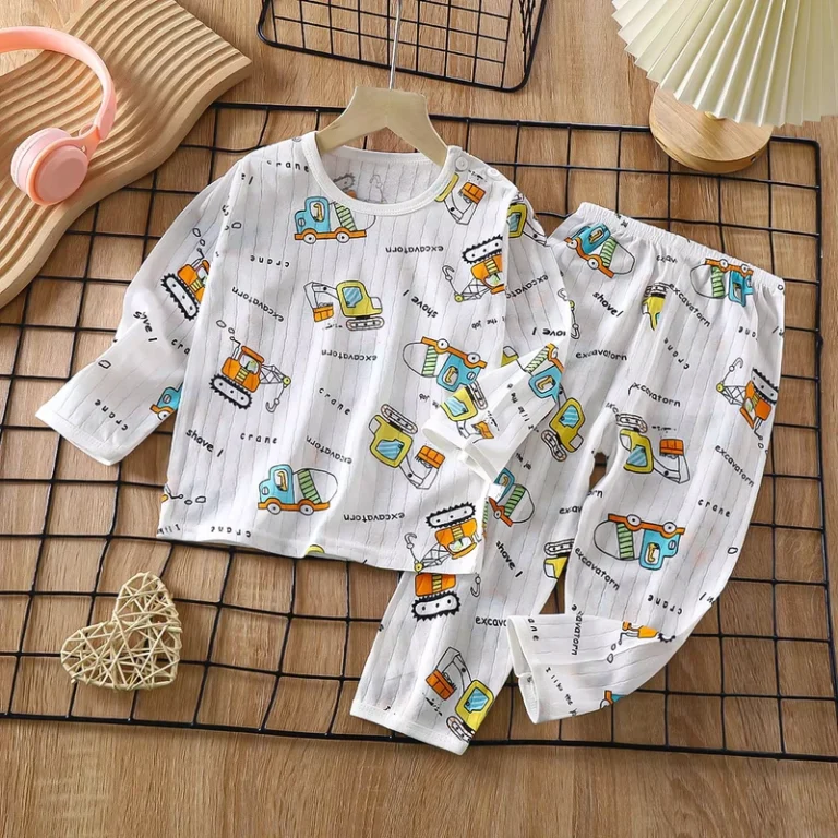 CHINEE-Casual-Long-Sleeve-Summer-Cartoon-Printed-Kids-Pajamas-Cotton-Baby-Girls-Boys-Sleepwear-for-Kids-Pjs-Pyjamas