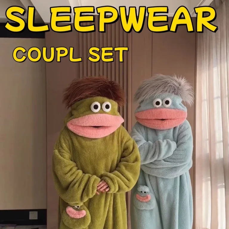 CHINEE Casual Loungewear Couple Pajamas Funny Women's Party Wear Plus Size Robe Femme Women's Set Summer Sleepwear IM77K W