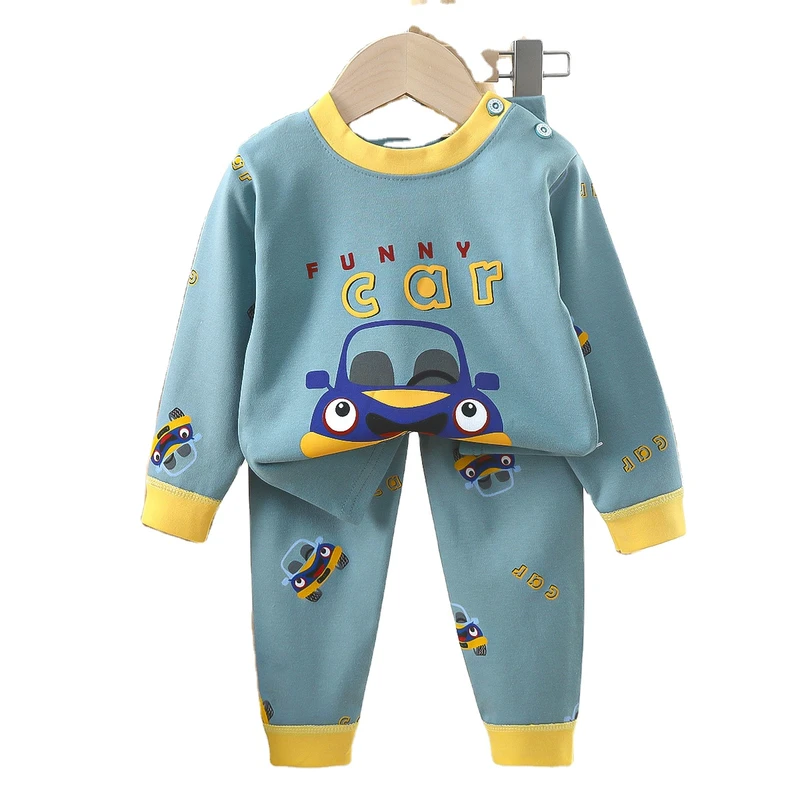 CHINEE Children Pajamas Boys Clothes Tops Pants Set Cartoon Sleepwear Kids Pajamas for Girls Toddler Baby Outfits Child Pyjama